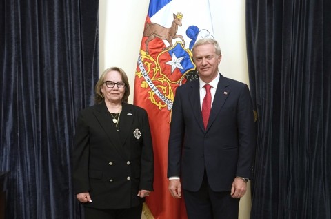 El Presidente de la República, José Antonio Kast, recibe las cartas credenciales de embajadores