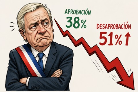 Kast resiste en aprobación pero crece el rechazo y se profundiza el deterioro de su imagen pública y la confianza