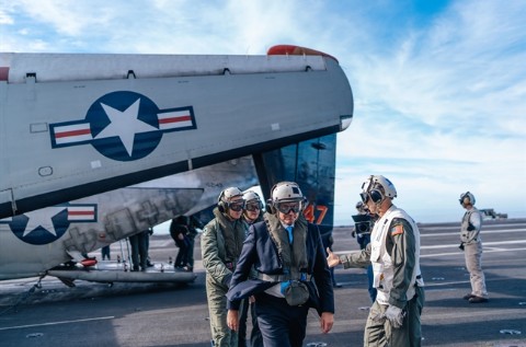 Kast recorrió el portaaviones USS Nimitz en su última etapa operativa