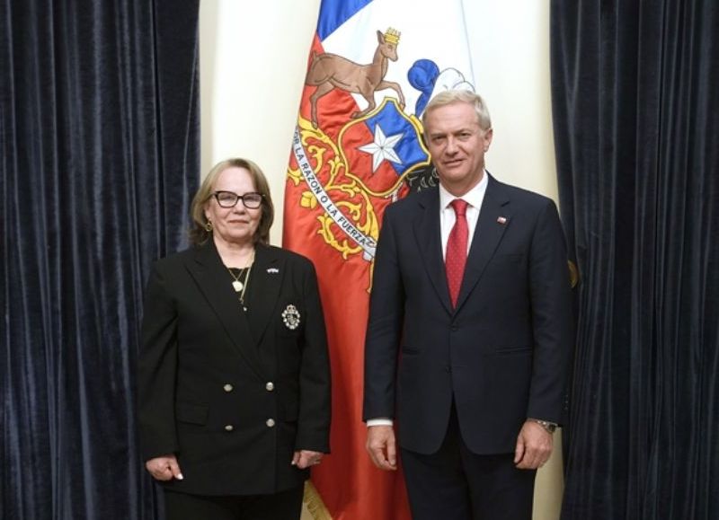 El Presidente de la República, José Antonio Kast, recibe las cartas credenciales de embajadores