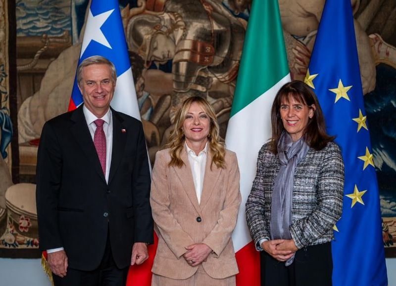 VIDEO | Kast se reunió con Meloni en Roma y habló de seguridad, migración e inversiones
